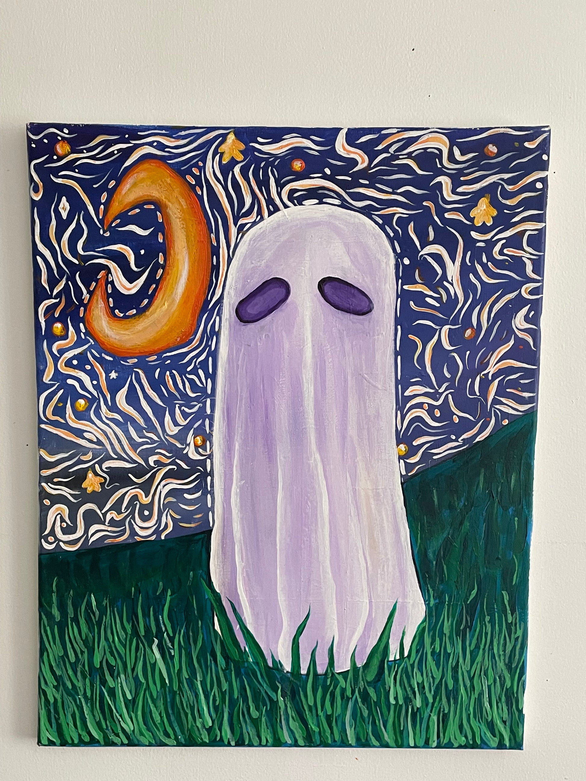 Starry Ghost Original Canvas