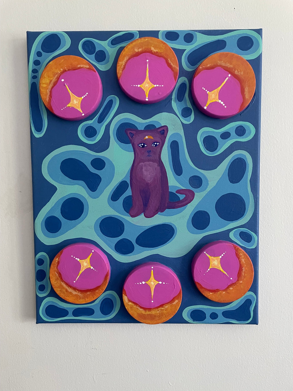 Space Kitty Acrylic Original