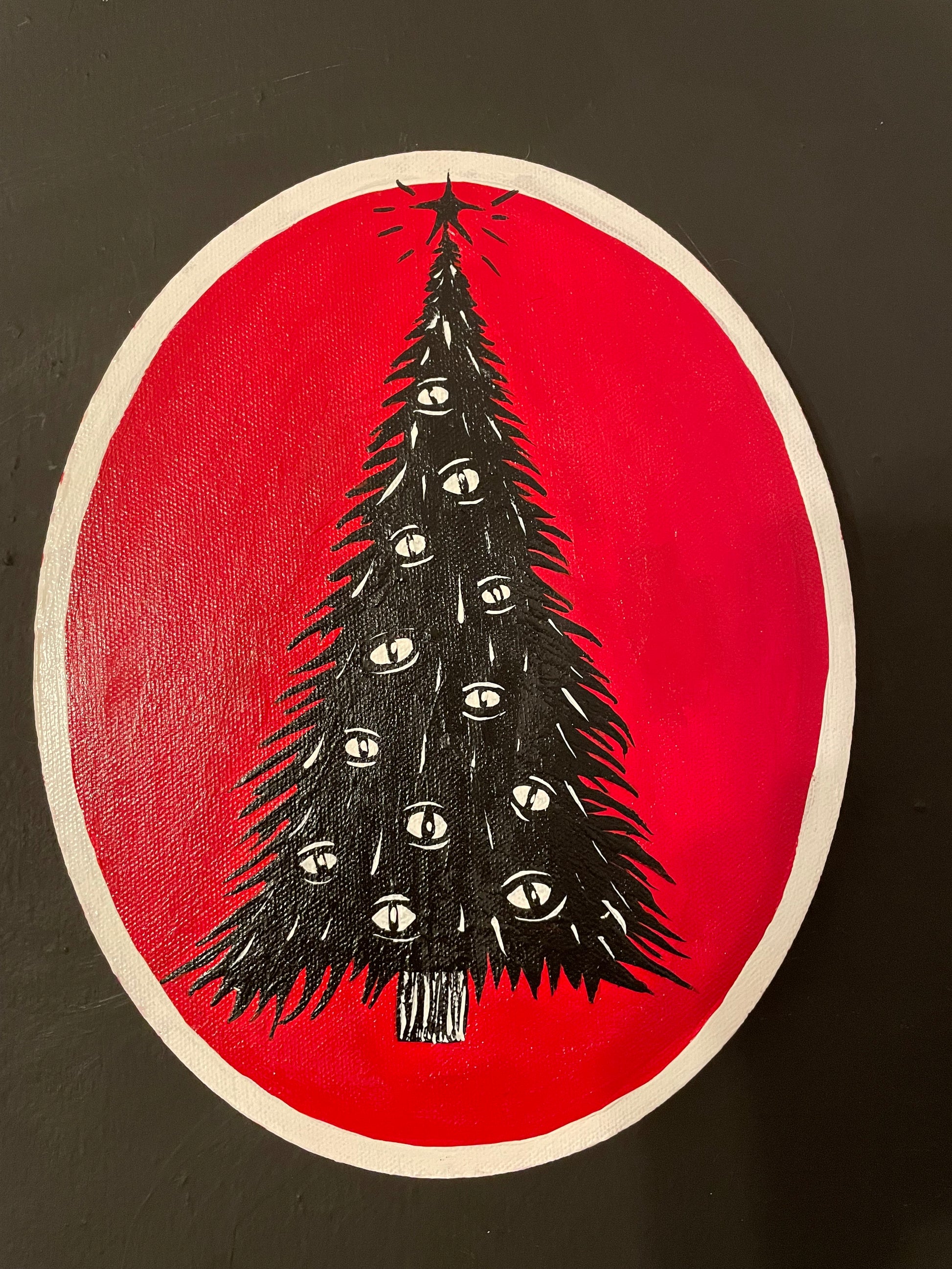 creepmas tree red