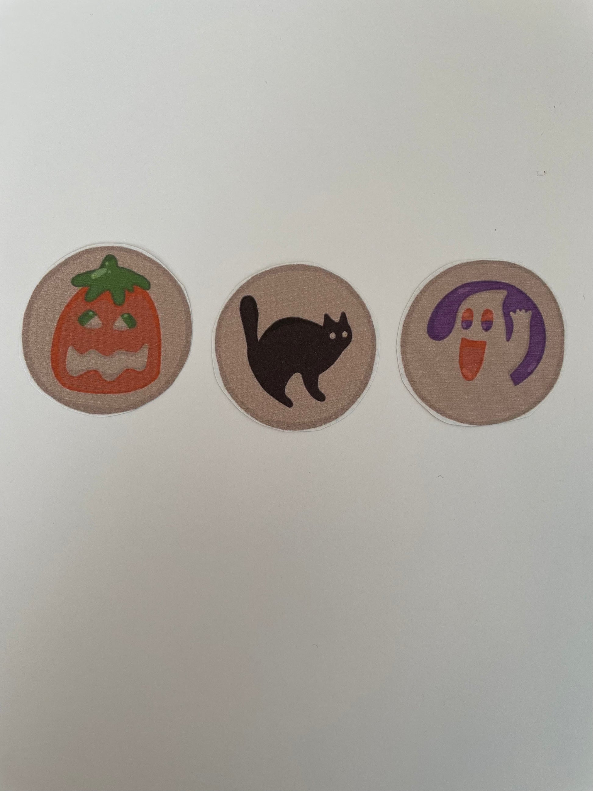 Halloween Cookie Sticker 3-pack